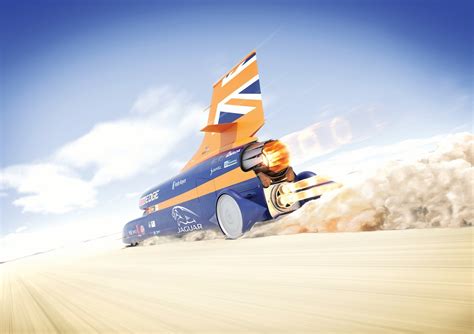 Bloodhound supersonic car goes old school with Rolex analog .